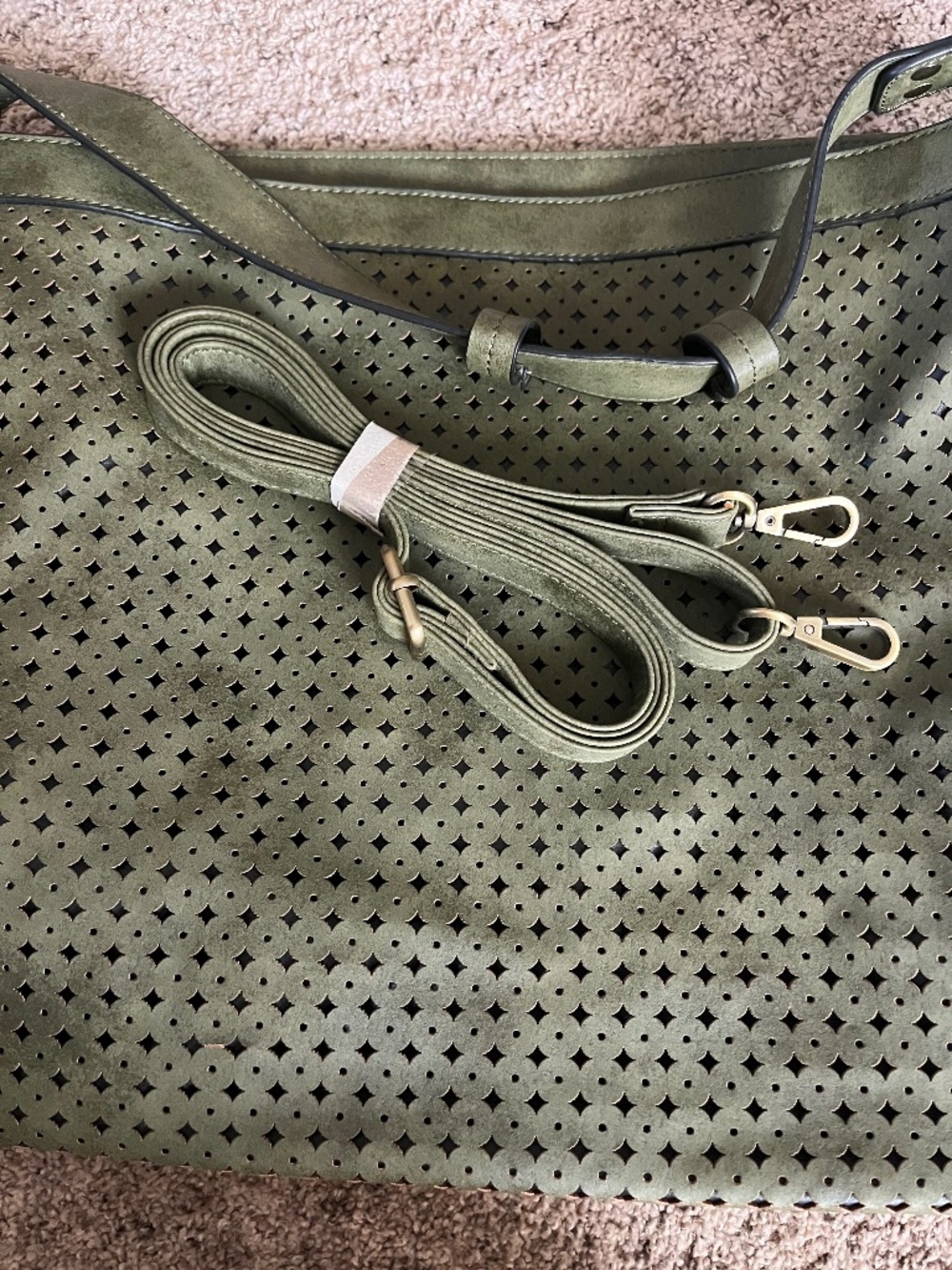 Large Olive Purse/Satchel